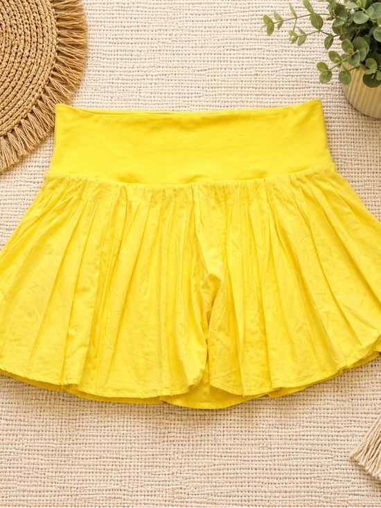 all in motion Dresses & Skirts - All in Motion Bright Yellow Pleated Skort | Athletic | Flowy | Size L